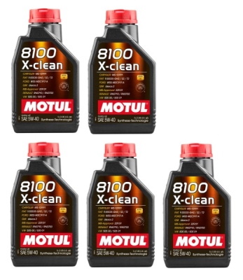 MOTUL 8100 X-Clean 5W40  5x1L