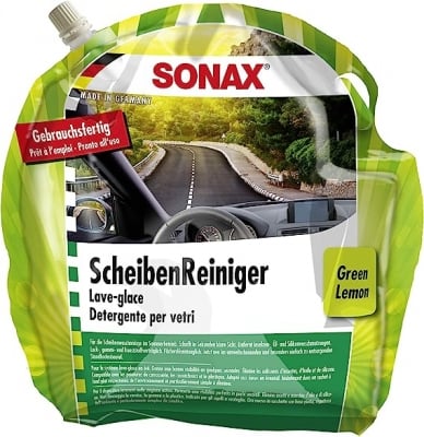 SONAX 3864410 Течност за чистачки готова, зелен лимон 3L
