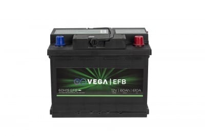 Акумулатор Vega VG EFB 60H19, 60Ah 610A
