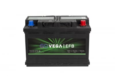 Акумулатор Vega VG EFB 70H19, 70Ah 740A