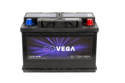 Акумулатор Vega VG 75H19, 75Ah 680A